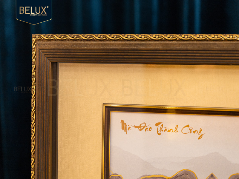 Tranh Bát Mã Dát Vàng 24k 65x40cm